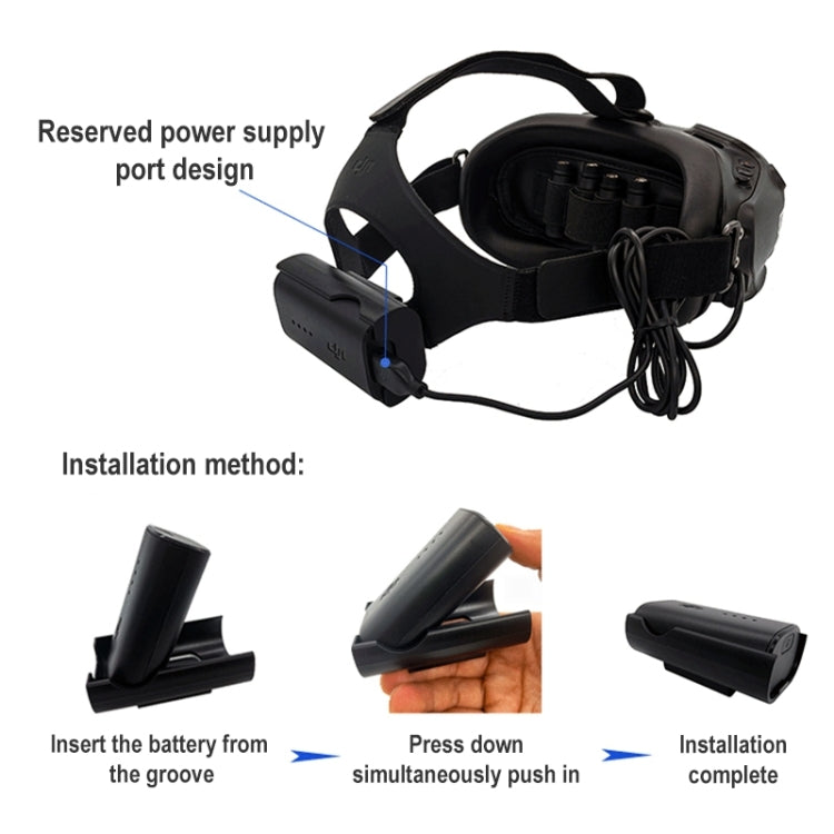 FPV-TDDCH-CQT Battery Charging Clip Bracket Holder for DJI FPV Goggles V2, Battery Bracket