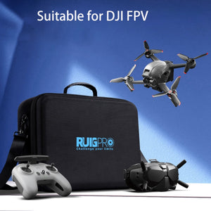 RUIGPRO for DJI FPV Portable Single Shoulder Storage Box Case Travel Carrying Bag, For DJI FPV