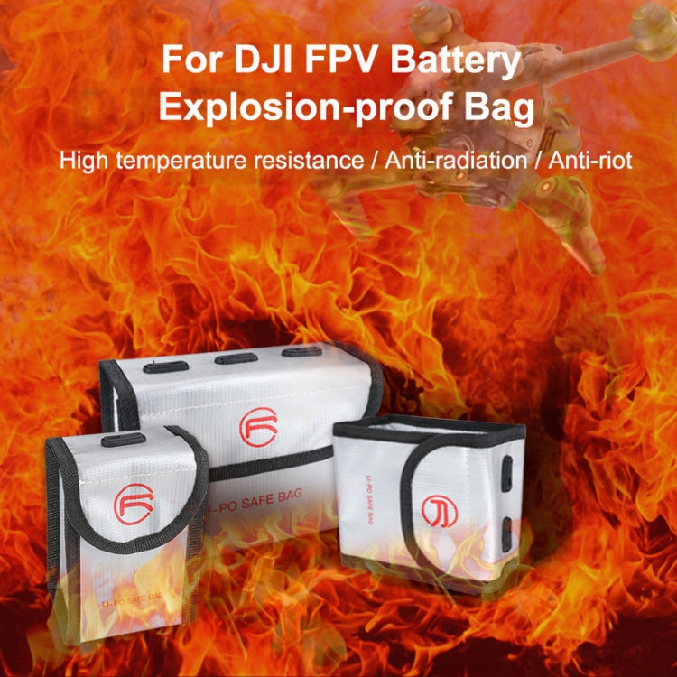 RCSTQ for DJI FPV Combo Battery Li-Po Safe Explosion-proof Storage Bag, For DJI FPV Combo 1 x Battery