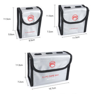 RCSTQ for DJI FPV Combo 2 x Batteries Li-Po Safe Explosion-proof Storage Bag, For DJI FPV Combo 2 x Batteries