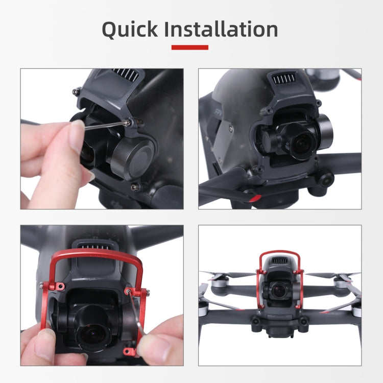 Sunnylife FV-Q9353 Gimbal Bumper Anti-collision Aluminum Alloy Guard Protector Bumper for DJI FPV, FV-Q9353