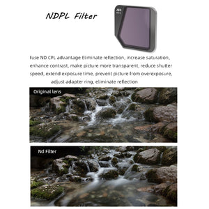 JSR Drone 4 in 1 ND8PL+ND16PL+ND32PL+ND64PL Lens Filter for DJI Mavic 3, ND8PL+ND16PL+ND32PL+ND64PL
