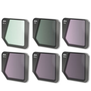 JSR Drone 6 in 1 MCUV+CPL+ND8+ND16+ND32+ND64 Lens Filter for DJI Mavic 3, MCUV+CPL+ND8+ND16+ND32+ND64