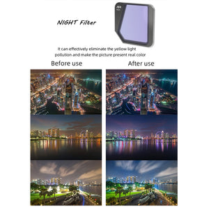 JSR Drone 8 in 1 MCUV+CPL+ND16+32+64+1000+STAR+NIGHT Lens Filter for DJI Mavic 3, MCUV+CPL+ND16+32+64+1000+STAR+NIGHT