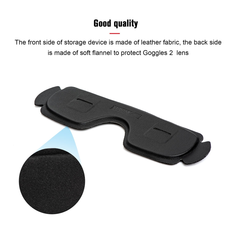 For DJI Goggles 2 / Avata Goggles STARTRC PU Dustproof Memory Card Storage Holder Lens Cover Antenna Storage Cover, Goggles 2 Storage Cover