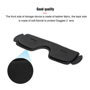 For DJI Goggles 2 / Avata Goggles STARTRC PU Dustproof Memory Card Storage Holder Lens Cover Antenna Storage Cover, Goggles 2 Storage Cover