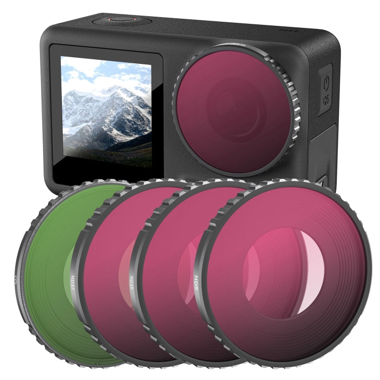 For DJI Action 4 STARTRC 4 in 1 ND8 + ND16 + ND32 + CPL Lens Filter