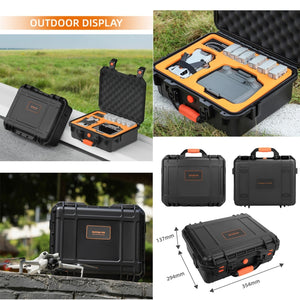 For DJI Mini 4 Pro Sunnylife Safety Carrying Case Waterproof Shock-proof Hard Travel Case, For DJI Mini 4 Pro