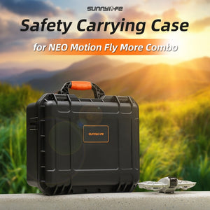 For DJI Neo Sunnylife Safety Carrying Case Large Capacity Waterproof Shock-proof Hard Travel Case, For DJI Neo AQX-17