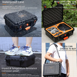 For DJI Neo Sunnylife Safety Carrying Case Large Capacity Waterproof Shock-proof Hard Travel Case, For DJI Neo AQX-17