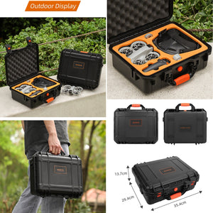 For DJI Neo Sunnylife Safety Carrying Case Large Capacity Waterproof Shock-proof Hard Travel Case, For DJI Neo AQX-17