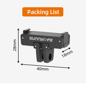 Sunnylife AD691 Magnetic Adapter Mount for DJI Action 2 / Osmo Action 3 / 4