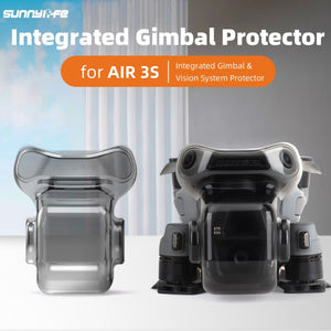 For DJI Air 3S Sunnylife Integrated Gimbal Cover Transparent Lens Cap Vision System Protector, For DJI Air 3S