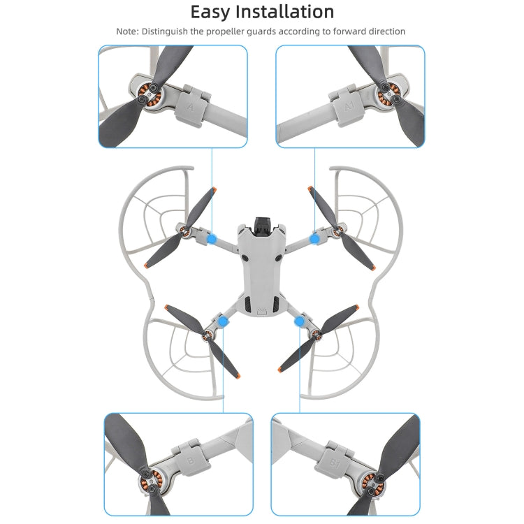 For DJI Mini 4 Pro Sunnylife N4P-KC712 Drone Propeller Protective Guard Anti-collision Ring, For DJI Mini 4 Pro