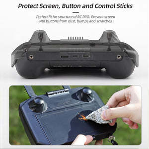 For DJI RC Pro Sunnylife 2 in 1 Controller Protector Sun Hood Screen Guard Monitor Sunshade Cover, For DJI RC Pro