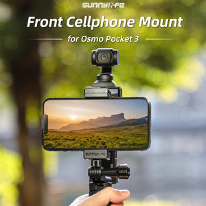 For DJI OSMO Pocket 3 Sunnylife Front Phone Holder Mount Handheld Tripod Expansion Brackets, OP3-ZJ747