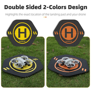 Sunnylife Drone Landing Pad 35cm Fast-Fold Double-Sided Leather Waterproof Helipad for DJI Neo / Avata 2 / Mini 4 Pro, TJP12