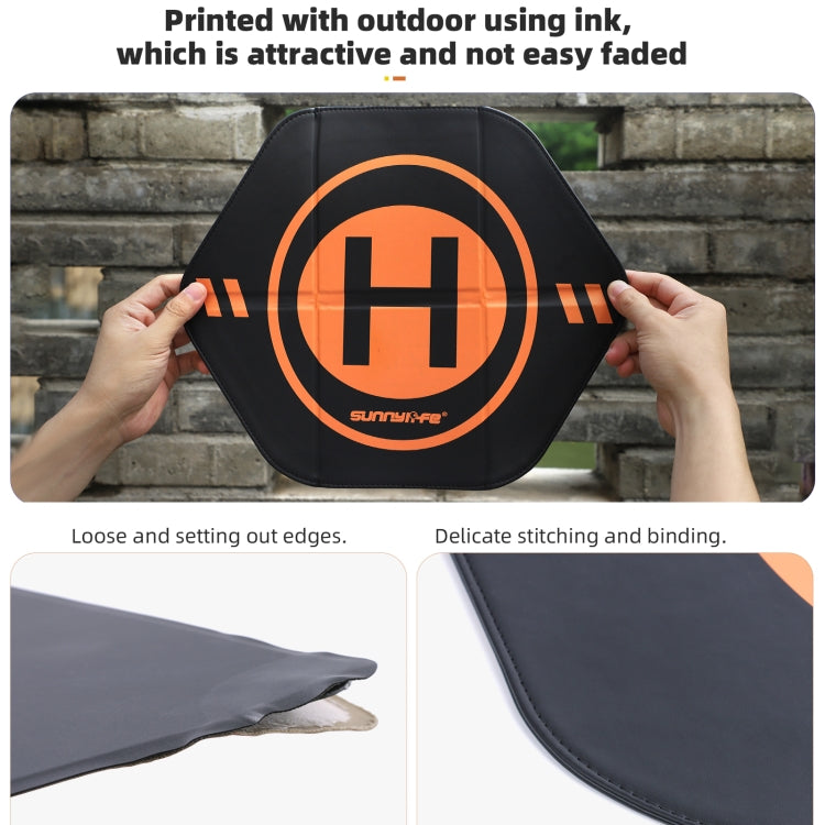 Sunnylife Drone Landing Pad 35cm Fast-Fold Double-Sided Leather Waterproof Helipad for DJI Neo / Avata 2 / Mini 4 Pro, TJP12