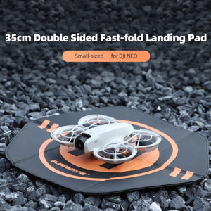 Sunnylife Drone Landing Pad 35cm Fast-Fold Double-Sided Leather Waterproof Helipad for DJI Neo / Avata 2 / Mini 4 Pro, TJP12