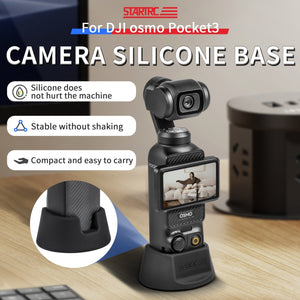 For DJI Osmo Pocket 3 STARTRC Silicone Desktop Base Bracket, Silicone Desktop Base