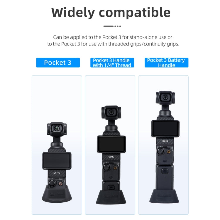 For DJI Osmo Pocket 3 STARTRC Silicone Desktop Base Bracket, Silicone Desktop Base