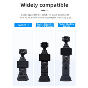 For DJI Osmo Pocket 3 STARTRC Silicone Desktop Base Bracket, Silicone Desktop Base