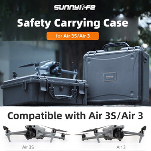 For DJI Air 3S / 3 Sunnylife Safety Carrying Case Large Capacity Waterproof Shock-proof Hard Travel Case, For DJI Air 3S / 3