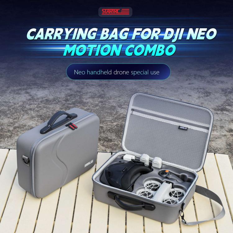 For DJI Neo STARTRC Upgraded Shoulder PU Storage Bag Handbag, For DJI Neo Upgraded