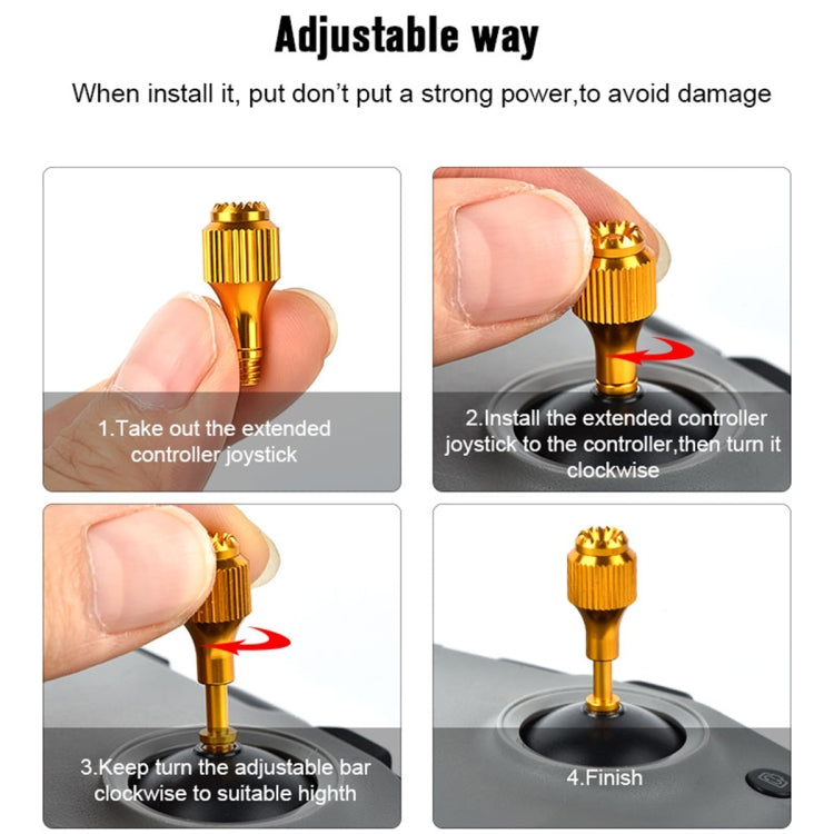 2 PCS STARTRC Drone Remote Control Retractable Adjustment Aluminum Alloy Rockers for DJI  Air 2S / Mini 2 / Mavic Air 2