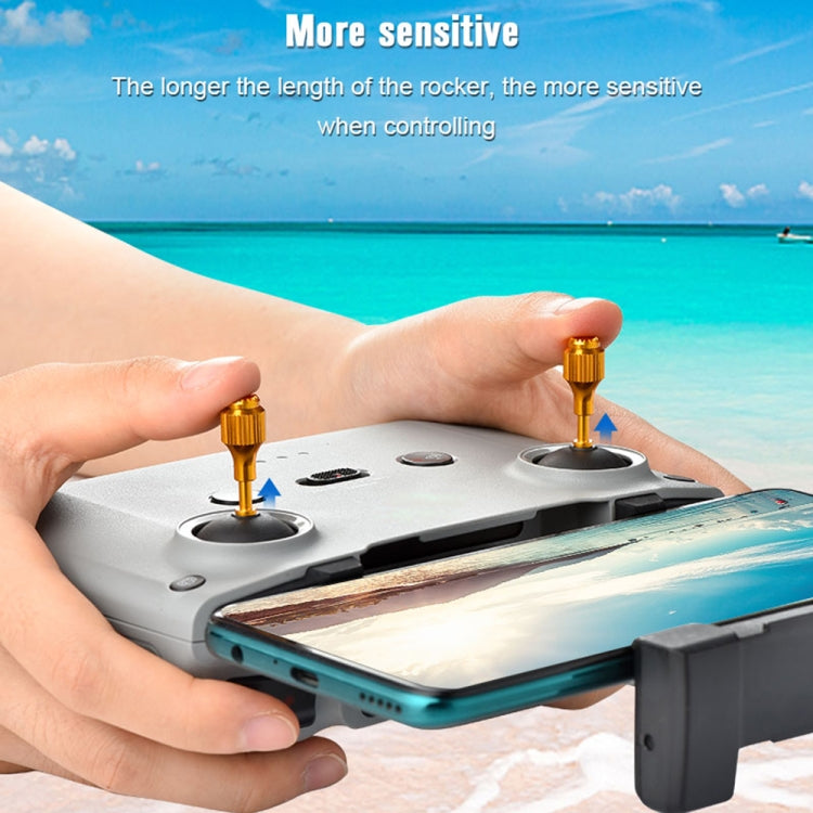 2 PCS STARTRC Drone Remote Control Retractable Adjustment Aluminum Alloy Rockers for DJI  Air 2S / Mini 2 / Mavic Air 2