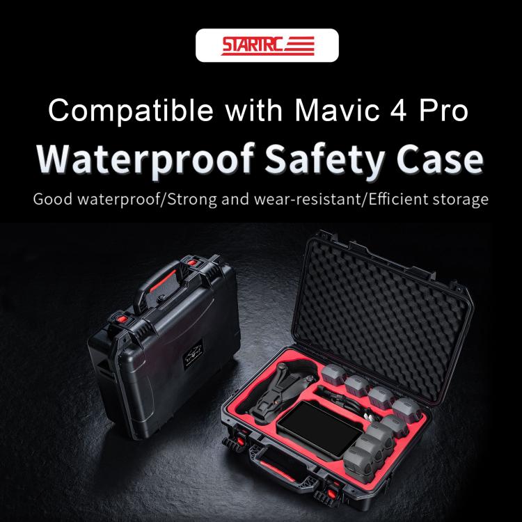 For DJI Mavic 4 Pro STARTRC Waterproof ABS Suitcase Storage Box