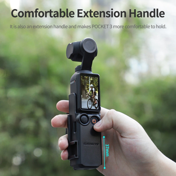 For DJI OSMO Pocket 3 Sunnylife Hand Band Protective Frame Cold Shoe Extension Handle Cover, Extension Frame