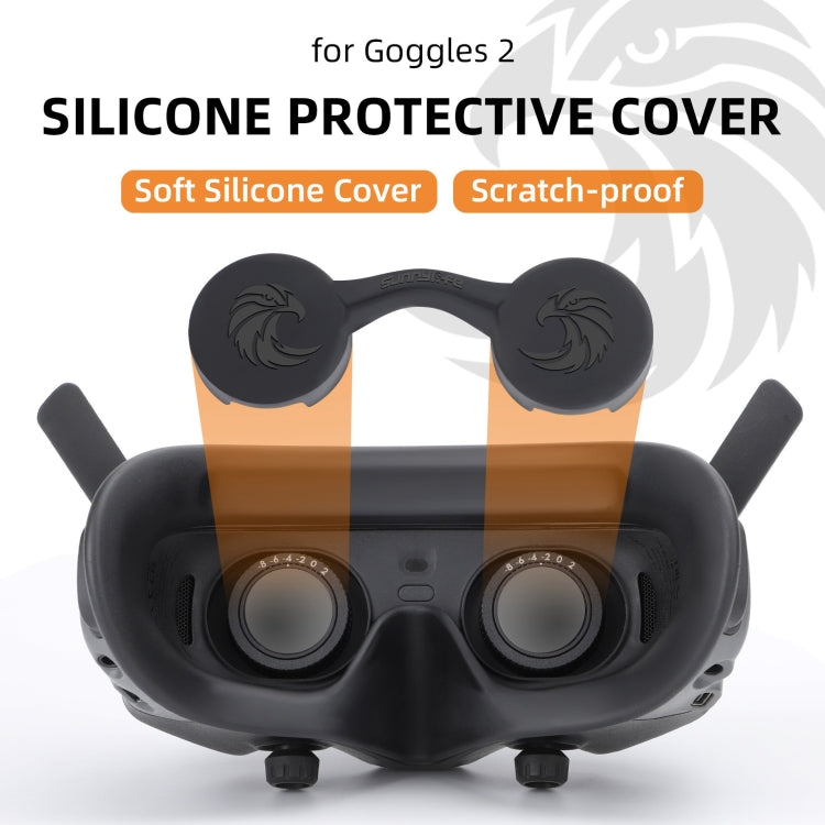 For DJI Goggles 2 / Goggles 3 Lens Cover Dust-proof VR Lens Silicone Case Soft Protector