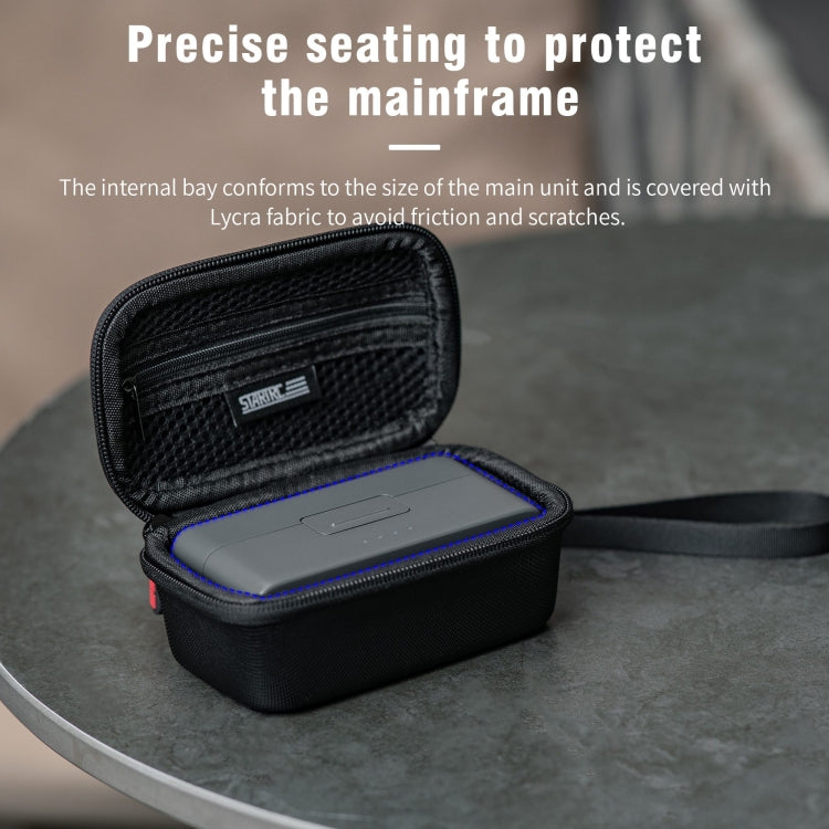 For DJI MIC 2 STARTRC Diamond Texture PU Portable Carry Case with Carabiner & Strap, For DJI MIC 2