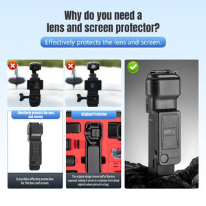 For DJI Osmo Pocket 3 STARTRC Gimbal Protective Cover Camera Lens Protective Case, For DJI Osmo Pocket 3 Short Type V2