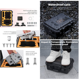 For DJI Neo Sunnylife Safety Carrying Case Waterproof Shock-proof Hard Travel Case, For DJI Neo AQX-15