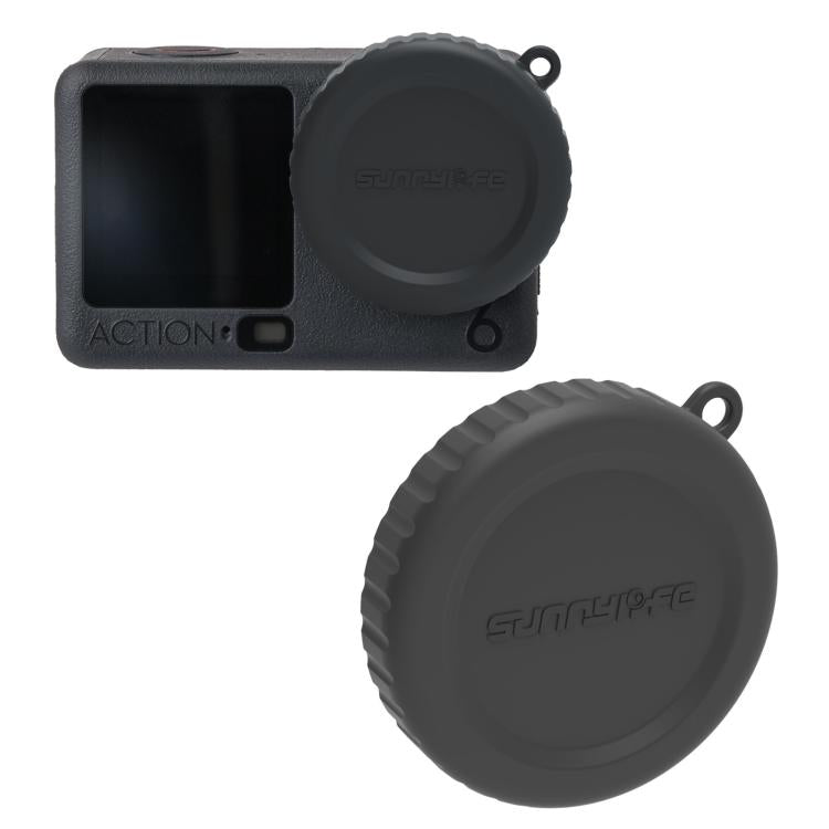 For DJI Osmo Action 6 Sunnylife Silicone Scratch-Proof Camera Lens Protective Cover