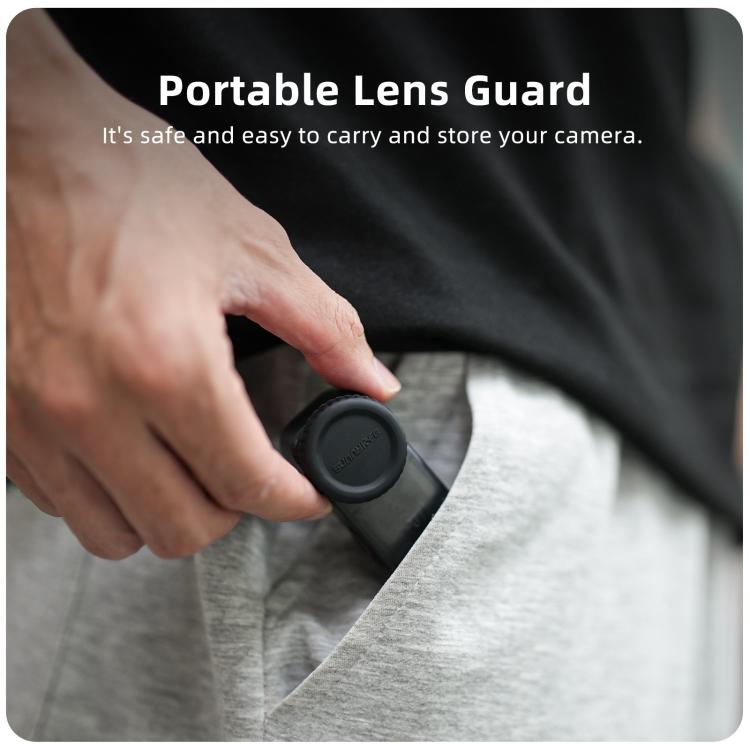 For DJI Osmo 360 Sunnylife Silicone Lens Cover Scratch-Proof Camera Cover Protector Protective Lens Guard Protector