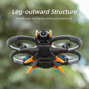 For DJI AVATA 2 Sunnylife LG797 Landing Gear Extensions Heightened Spider Gears Support Leg, Spider Gears(Orange), Spider Gears(Grey)