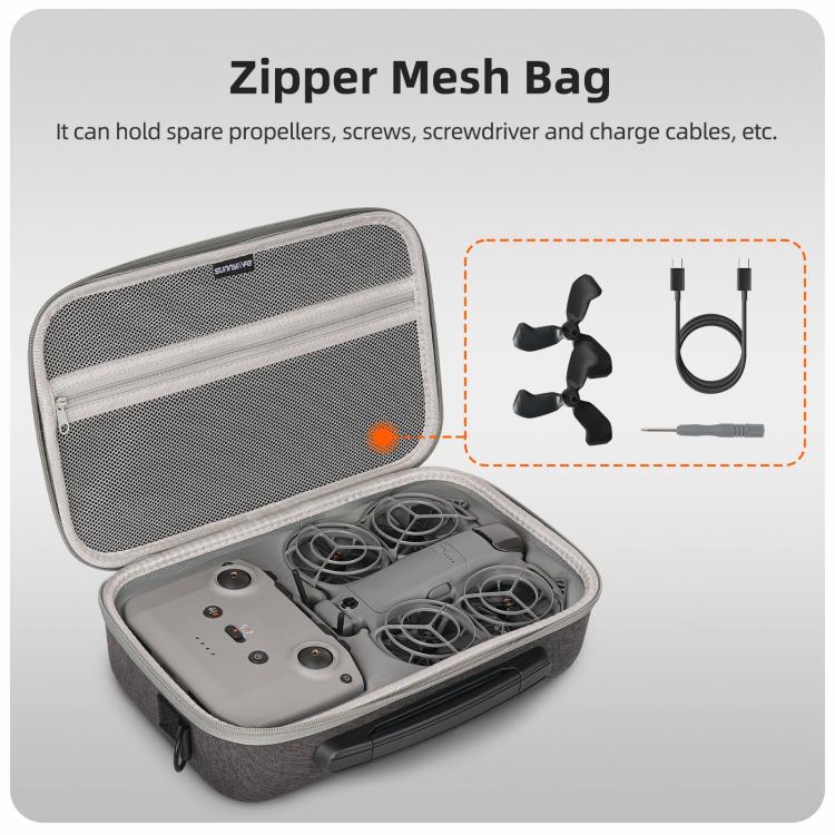 For DJI Neo 2 Sunnylife Portable Carrying Box Shoulder Bag Fly More Combo Bag