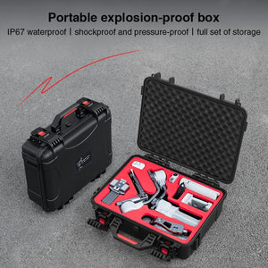 For DJI RS4 Mini STARTRC PP Waterproof Shockproof Suitcase Portable Storage Box, For DJI RS 4 Mini