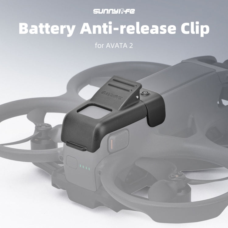 For DJI Avata 2 Sunnylife Battery Anti-release Buckle Clip Lock-up Anti-falling Battery Safety Lock Buckle Guard