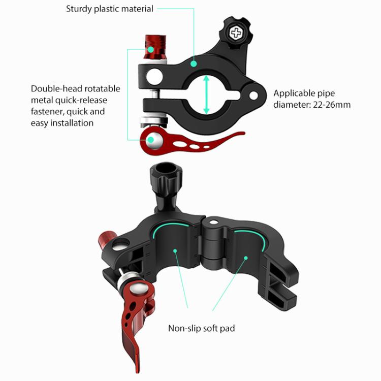 For DJI RC2 Sunnylife Remote Control Shooting Camera Bicycle Clip Mount