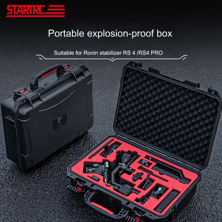 For DJI RS4/  RS4 Pro STARTRC ABS Waterproof Shockproof Suitcase Portable Storage Box, For DJI RS4/ RS4 Pro