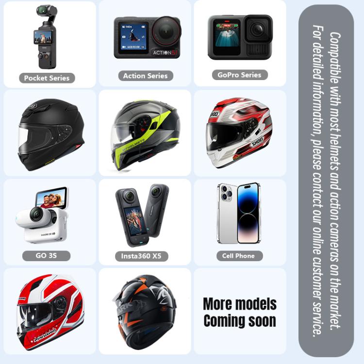 STARTRC Helmet Chin Mount Clip For GoPro, Insta360, DJI and Other Action Cameras