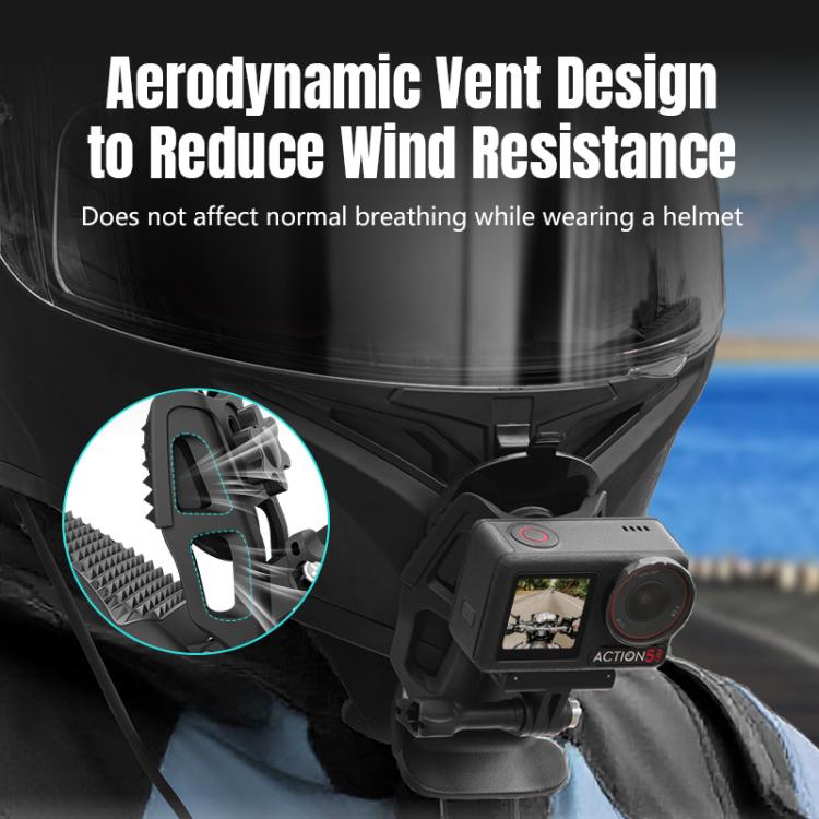 STARTRC Helmet Chin Mount Clip For GoPro, Insta360, DJI and Other Action Cameras