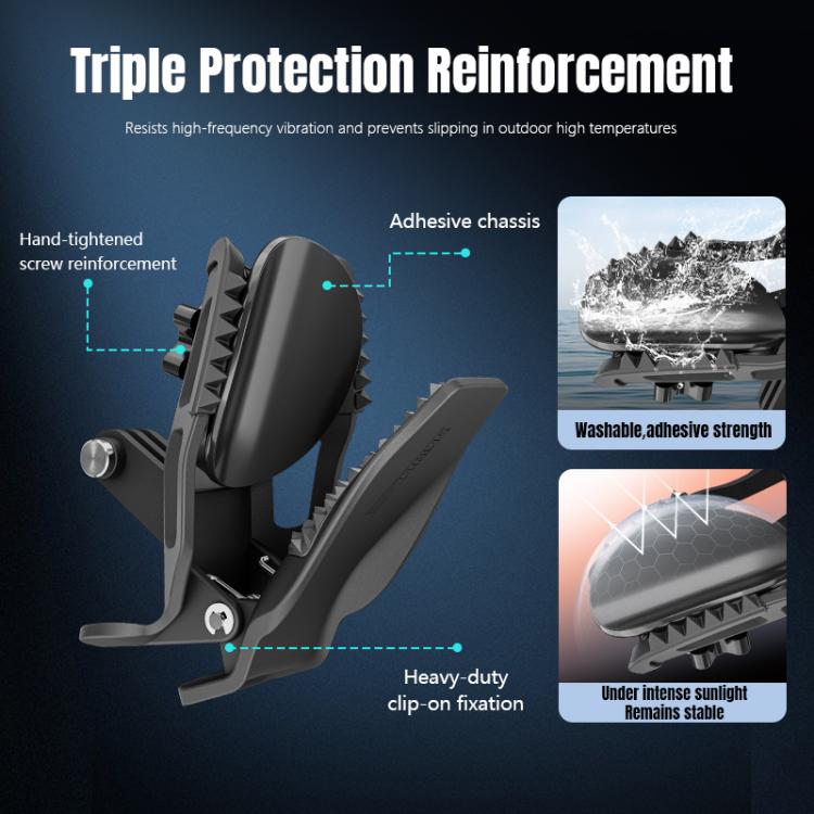 STARTRC Helmet Chin Mount Clip For GoPro, Insta360, DJI and Other Action Cameras