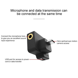 CYNOVA C-AC-003 Charging Audio Adapter for DJI Osmo Action