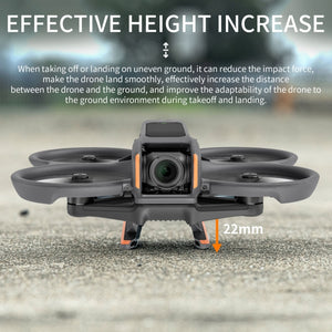 For DJI Avata 2 STARTRC Quick Release Folding Landing GearTraining Rack, For DJI AVATA 2 Orange