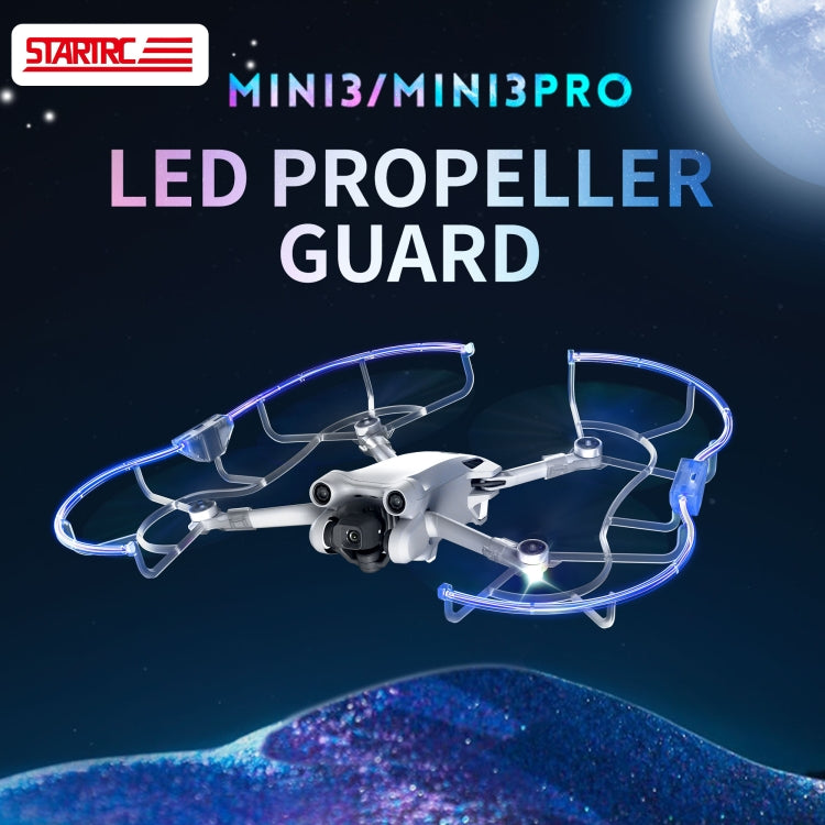 For DJI Mini 3 / Mini 3 Pro STARTRC Drone LED Propeller Protective Guard Anti-collision Ring, For DJI Mini 3 / Mini 3 Pro